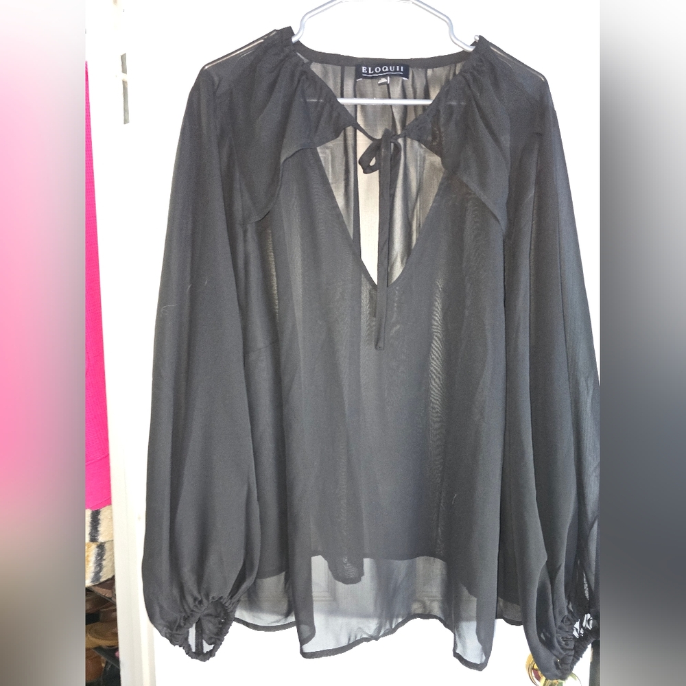 Eloquii Sheer Top